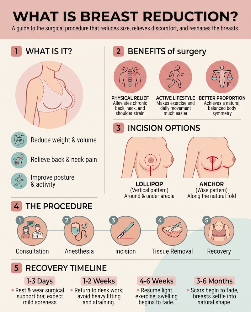 Breast Reduction West Palm Beach Infographic